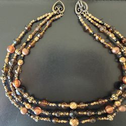 Vintage Joma Jewellery 3 Tier Necklace