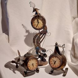 Clocks Helicopter, Airplane, Peaclock Or All