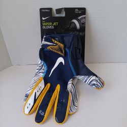 Nike Vapor Jet 5.0 Los Angeles Chargers Football Gloves Mens Sz 3XL PGF686-426
