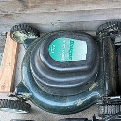 Bolens  19 Inch Electric Lawn Mower  With Bag- Works Good - Used With Wear