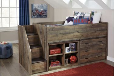 Twin Kids Loft Bed Set
