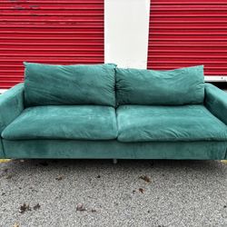 Velvet Green Sofa*FREE Delivery 🚚 