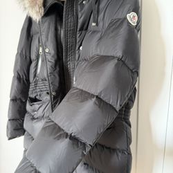 Moncler Black Down Jacket Long