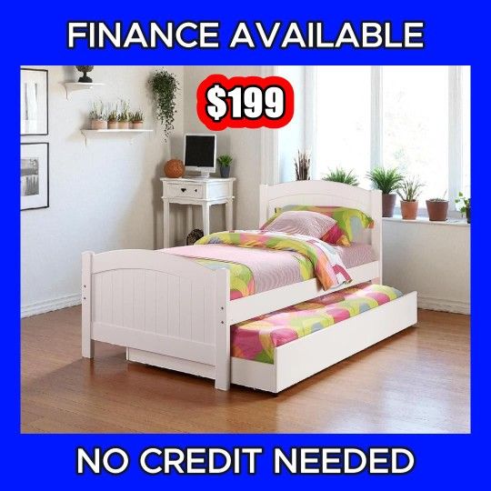 🔥TWIN SIZE BED FRAME DEAL! 🇺🇸 ✨ ¡OFERTA EN CAMAS 💲 Only $199 🛏️Add Mattresses $99 🚚 Delivery Available / Entrega Disponible 📦#P F9218