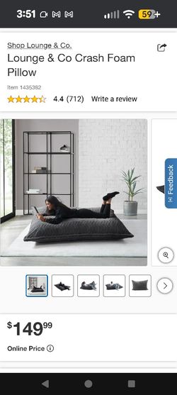 Large Pillow Similar To Bean Bag But With Support Excellent For Pet Bed As Well 