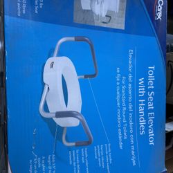 Carex Toilet Seat Elevator With Handles.  Never Used