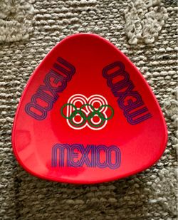 Mexico Vintage 1968 Olympics Souvenir Trinket Dish