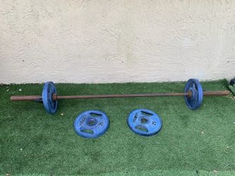 Weider 2-Inch Olympic Barbell and Weight Plate Set - See My Other Items 😀