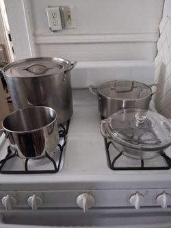 Stainless steel pots