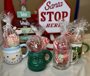 Hot Cocoa Bomb Christmas Mug Set
