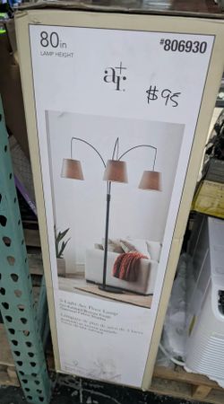 80in 3 Light Arc Floor Lamp