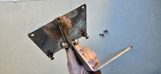 Metal Chrome Wall Mount Plate For Boat Or RV