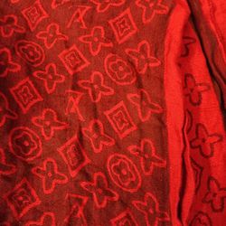 LV Scarf Red 