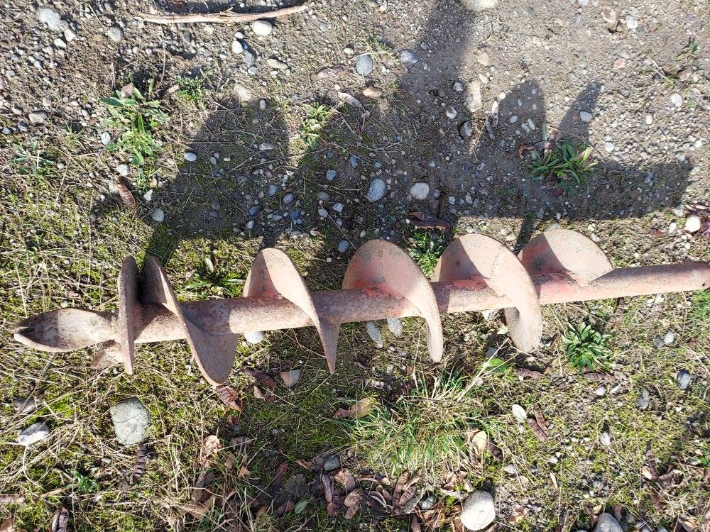 36" x 6.5" auger bit for hand held auger. 3/4" square hole