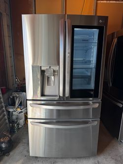 LG four doors stainless steel refrigerator