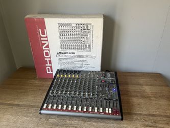 Phonic AM64d Mixer Stereo Music Studio Mixer