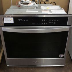 WHIRLPOOL STAINLESS STEEL 30” ELECTRIC SINGLE WALL OVEN 