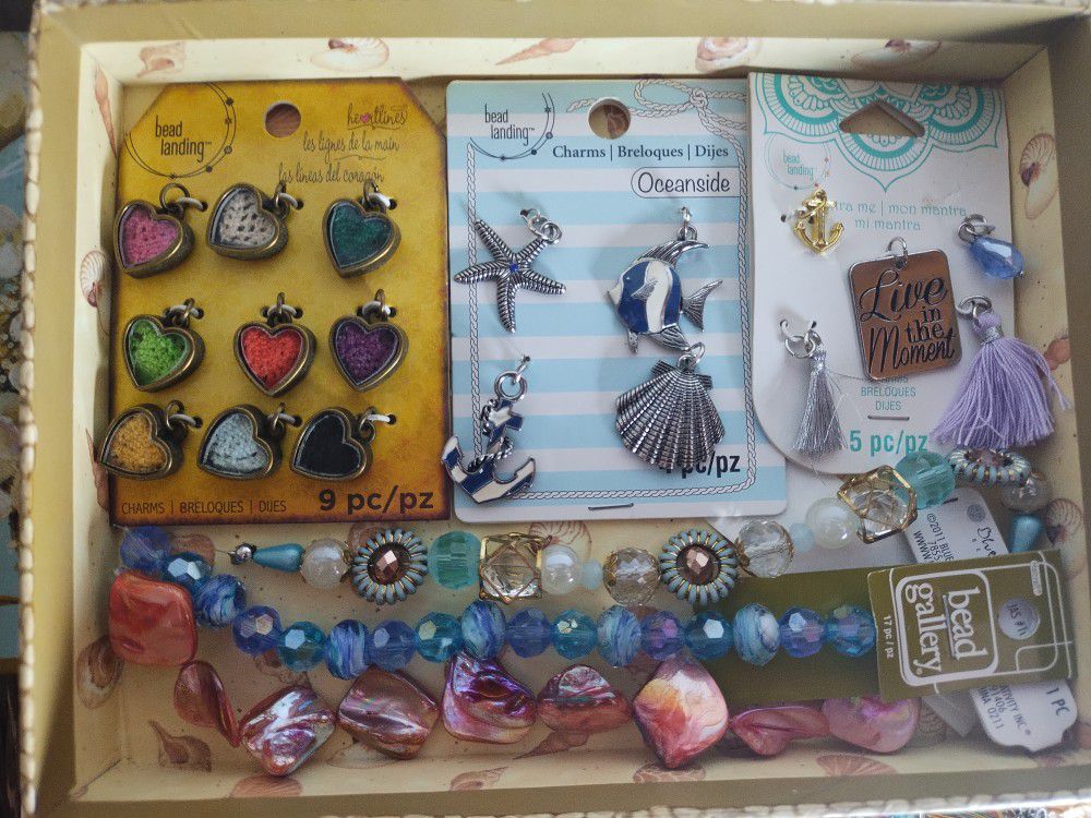 Charms & Beads Jewelry Making Lot
