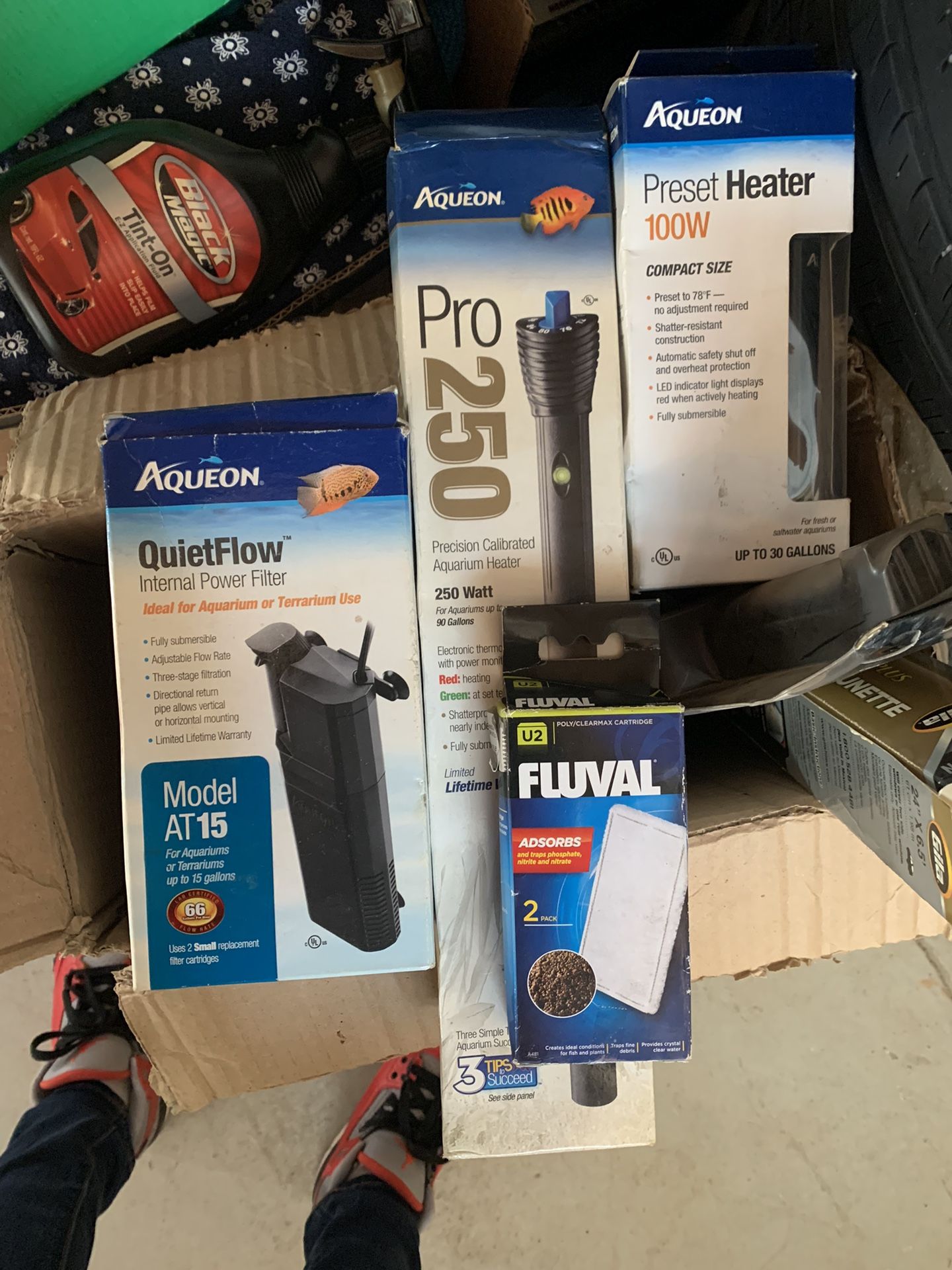 Fish tank heaters etc