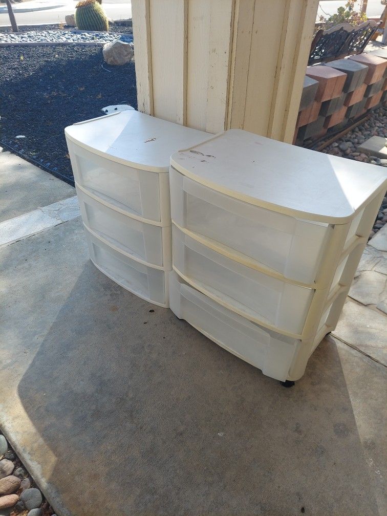 Sterlite Plastic 3 Drawer Bins