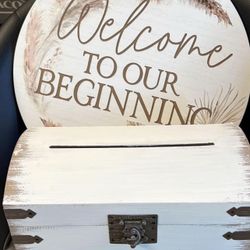 Wedding Signs And Card Box
