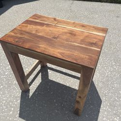 Small Wood Side End Table 