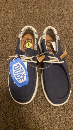 $60 New Navy Hey Dudes  size 9