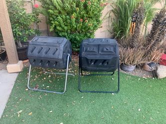 2 compost spinning bins