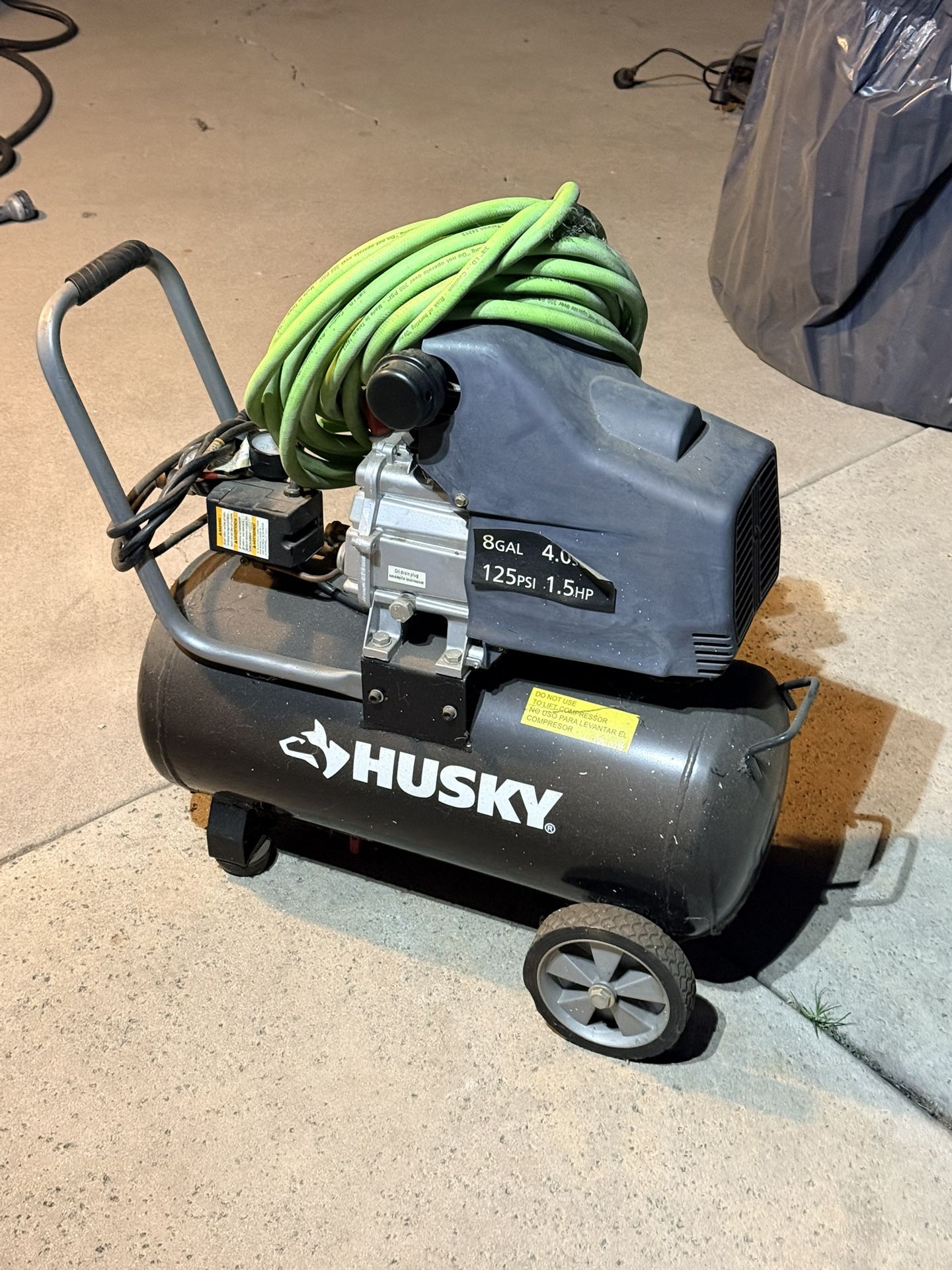 Husky Compressor Model TA 2530 8 Gallon 125 Psi