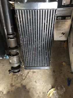 One side front mount intercooler
