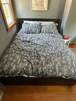 Queen Bed Frame and Mattress