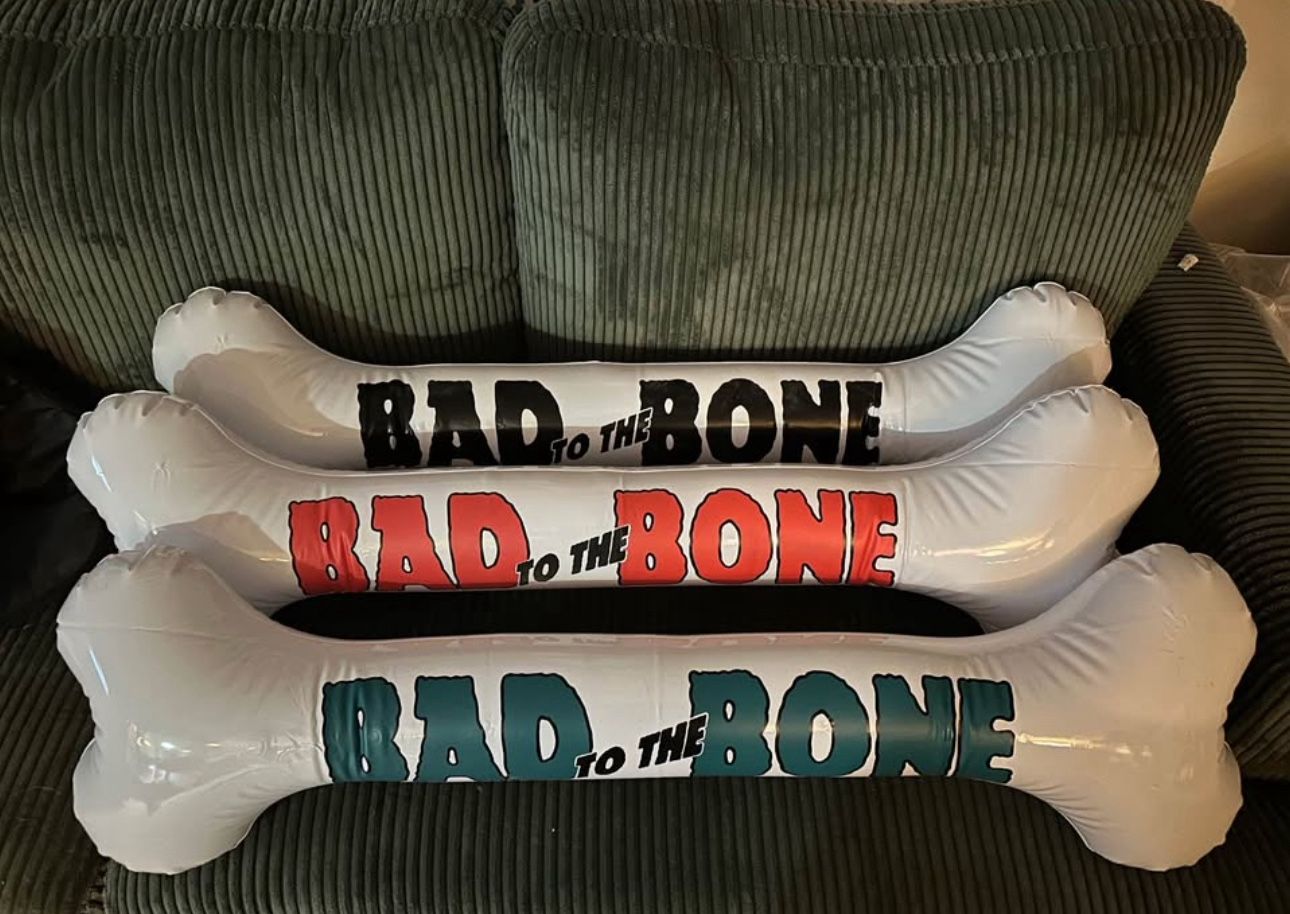 Seattle Mariners Jay Buhner Bad To The Bone Blow up Bone 1990s