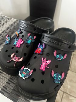 Crocs black platform