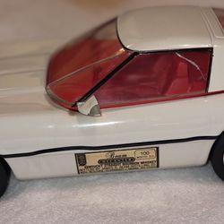 White Corvette Whiskey Decanter - Vintage - Antique 