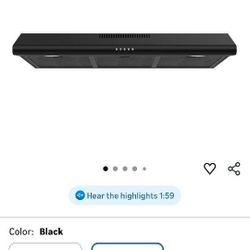 Black Hood Range Ducted/Ductless