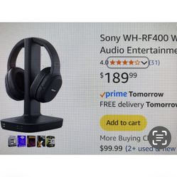 SONY RF400 WIRELESS HEADPHONES