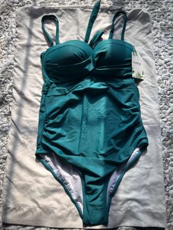 Blue One Piece Bathing Suit
