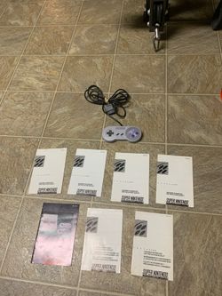SNES controller, instruction manual + consumer booklet