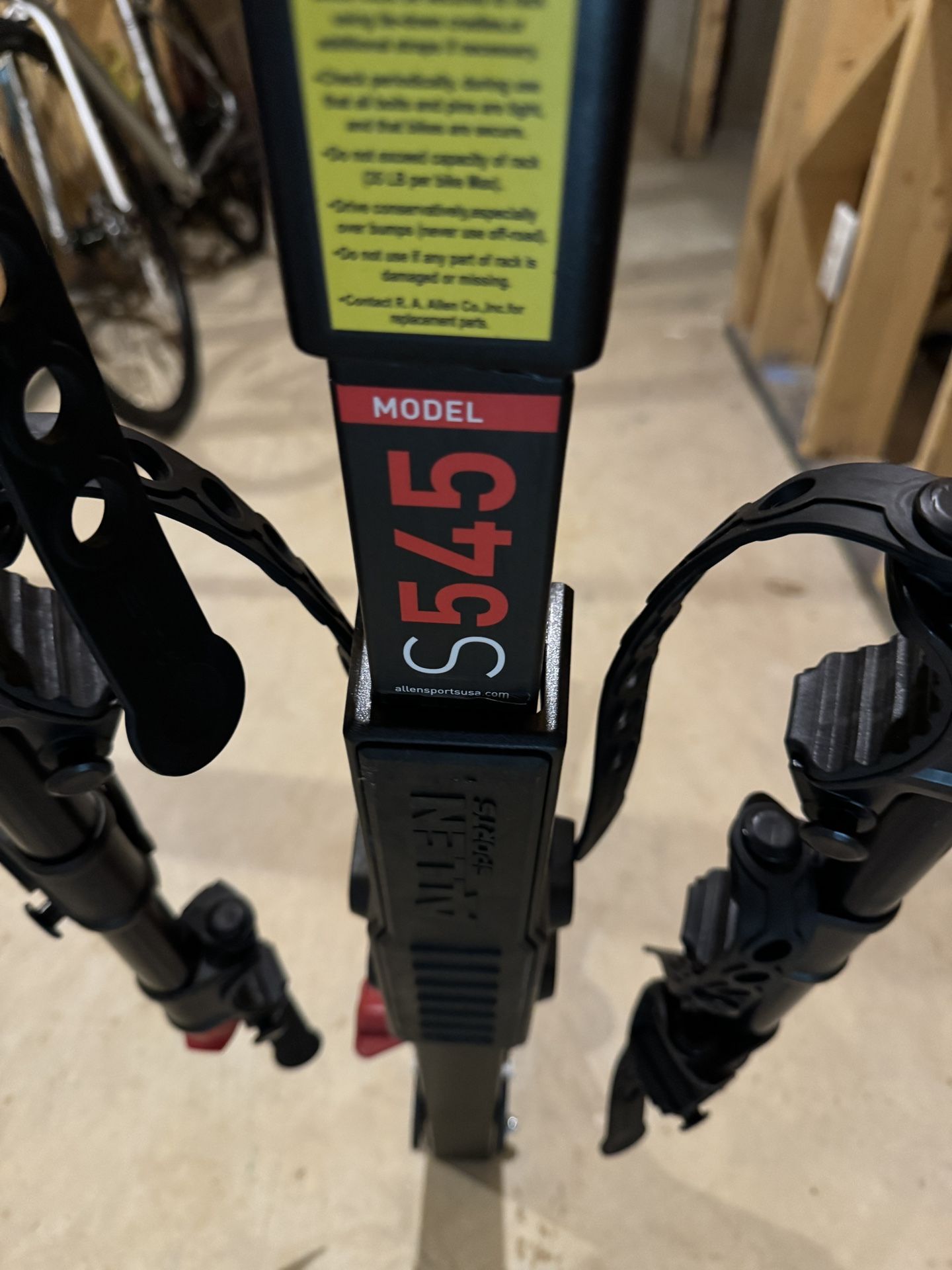 S545 Bike Rack Bike Carrier: Allen Sports S545 Bike Hitch Mounted