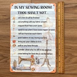 Farmhouse Sewing Room Rules Sign