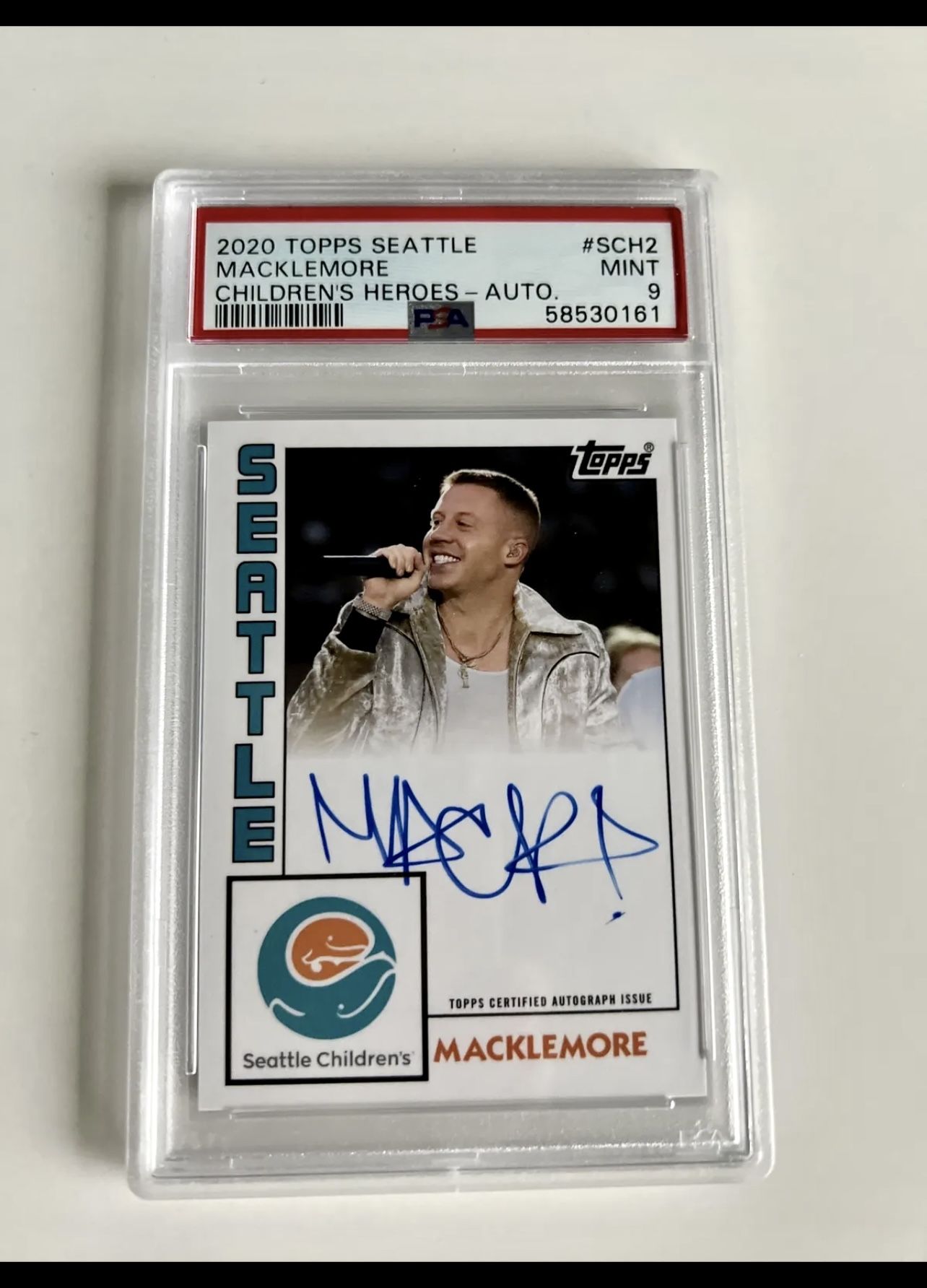 Macklemore Topps Autograph Signed Rookie Psa Graded 1/2