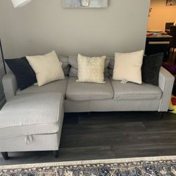 Small grey couch