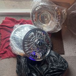 “Wire Wheel Hub Cover” Fits Most 13 Wheel