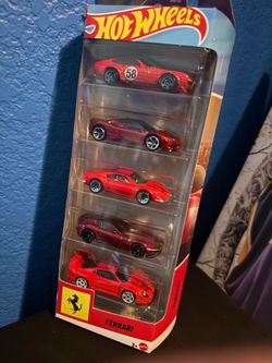 Hot Wheels - Ferrari Red 5-Pack