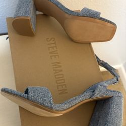 Steve Madden, Denim Block Heels 