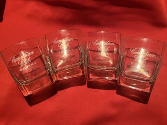 Canadian Club Whiskey Rock Glasses 