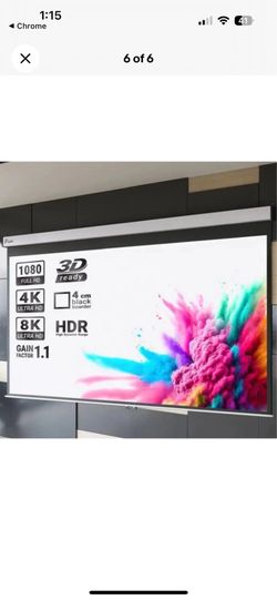8K Tab-Tensioned Projection Screen