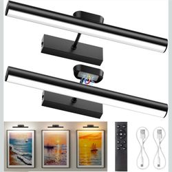 4000mAh, 13.8 Inch, 2 Pack, Black
Cordless Rechargeable, LED Art Light with Remote,