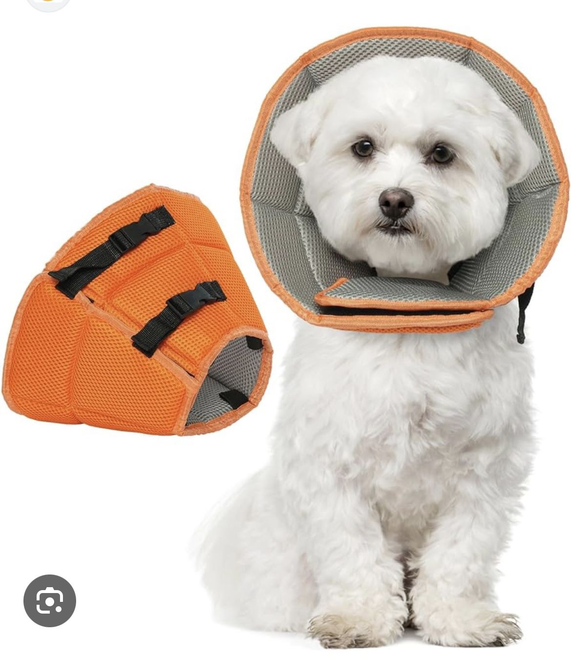 Kuoser Soft Dog Cone Collar After Surgery, Adjustable Dog Recovery Cone. SIZE: Small