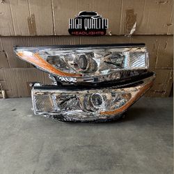 Toyota Highlander 2014. 2016 Headlights.